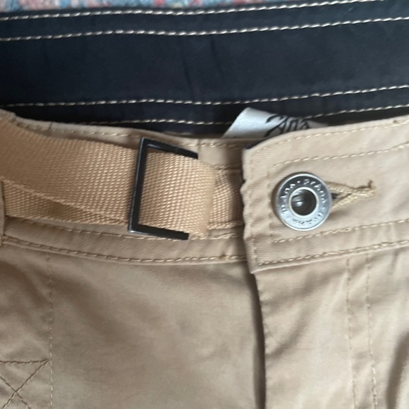 prAna Stretch Zion Straight Men's Khaki Tan Nylon Hiking Utility Tech Pants Sz S - Picture 4 of 6